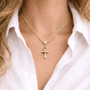 Collier pendentif Croix de Vie Ankh femme or