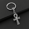 Porte-clé Croix de Vie Ankh vintage argent