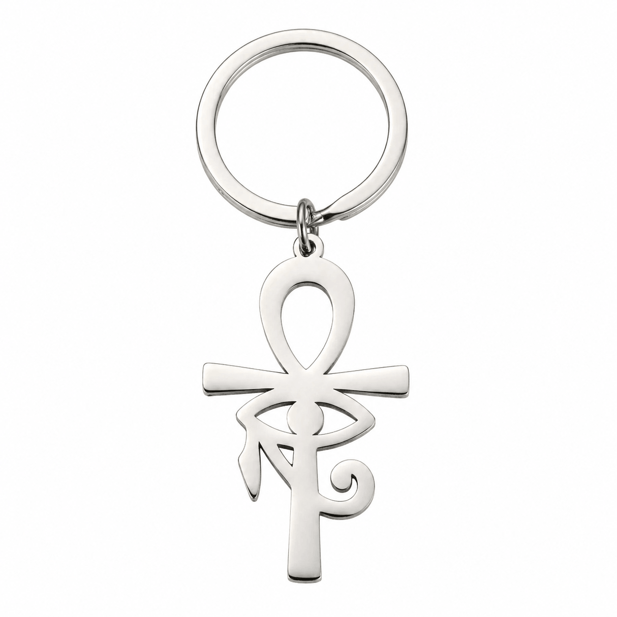 Porte-clé Croix de Vie Ankh Horus argent