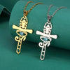 Collier pendentif Croix de Vie Ankh scarabée or