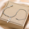 Bracelet Croix de Vie Ankh maillons argent