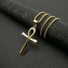 Collier pendentif Croix de Vie Ankh femme or