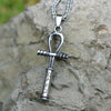 Collier pendentif Croix de Vie Ankh talisman argent
