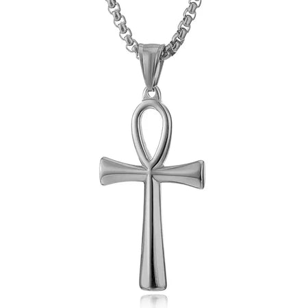 Collier pendentif Croix de Vie Ankh argent