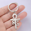 Porte-clé Croix de Vie Ankh Horus argent
