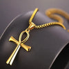 Collier pendentif Croix de Vie Ankh or