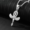 Collier pendentif Croix de Vie Ankh Horus argent