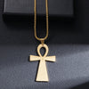 Collier pendentif Croix de Vie Ankh chrétien or