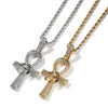 Collier pendentif Croix de Vie Ankh protecteur argent