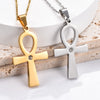 Collier pendentif Croix de Vie Ankh Diamant argent