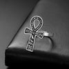 Bague Croix de Vie Ankh hiéroglyphe argent