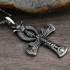 Collier pendentif Croix de Vie Ankh amulette argent