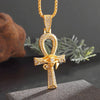 Collier pendentif Croix de Vie Ankh protecteur or