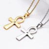 Collier pendentif Croix de Vie Ankh Diamant argent