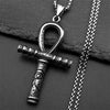 Collier pendentif Croix de Vie Ankh ancien argent