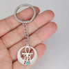 Porte-clé Croix de Vie Ankh ailes d'Horus argent