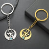 Porte-clé Croix de Vie Ankh ailes d'Horus or