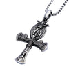 Collier pendentif Croix de Vie Ankh amulette argent