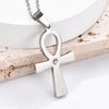Collier pendentif Croix de Vie Ankh Diamant argent