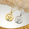 Collier pendentif Croix de Vie Ankh ailes d'Horus or