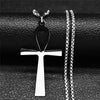 Collier pendentif Croix de Vie Ankh égyptien argent