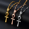 Collier pendentif Croix de Vie Ankh élégant argent