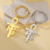 Porte-clé Croix de Vie Ankh Horus argent