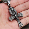 Collier pendentif Croix de Vie Ankh amulette argent
