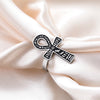 Bague Croix de Vie Ankh hiéroglyphe argent