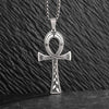 Collier pendentif Croix de Vie Ankh artistique argent