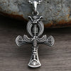 Collier pendentif Croix de Vie Ankh amulette argent