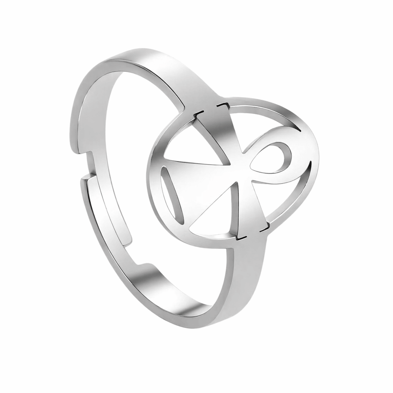 Bague Croix de Vie Ankh femme argent