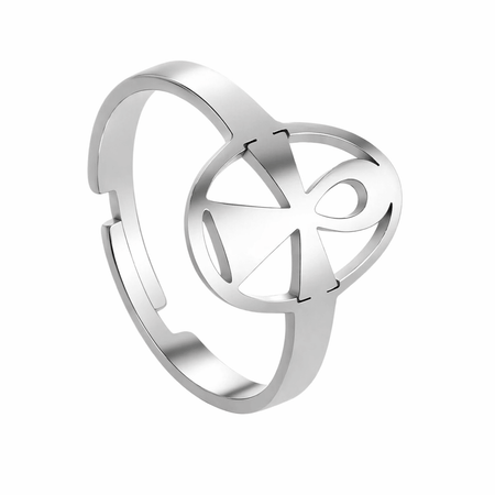 Bague Croix de Vie Ankh femme argent
