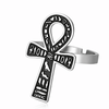 Bague Croix de Vie Ankh hiéroglyphe argent