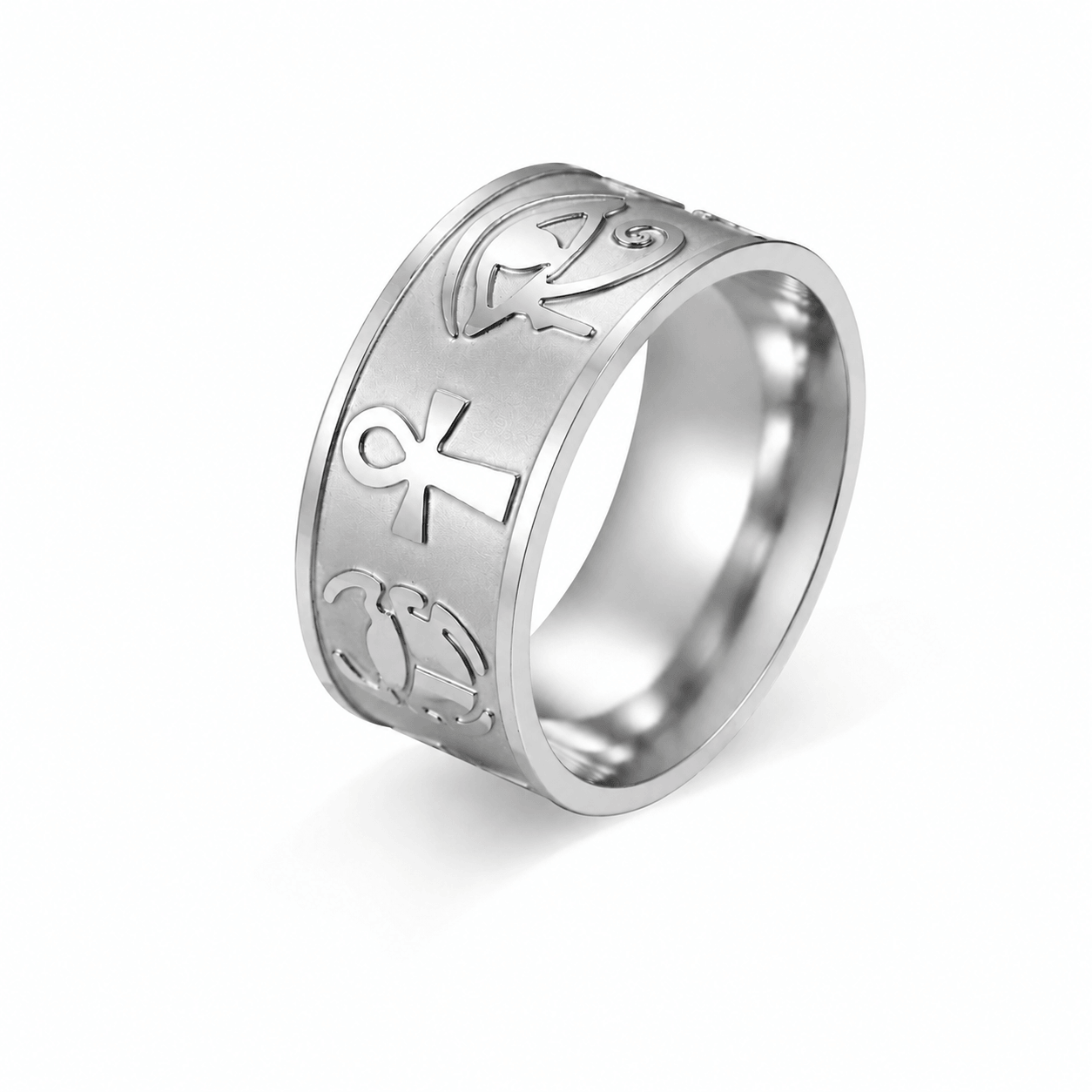 Bague Croix de Vie Ankh Horus argent