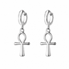 Boucles d'oreilles Croix de Vie Ankh argent