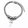 Bracelet Croix de Vie Ankh gothique argent