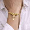 Bracelet Croix de Vie Ankh gothique or