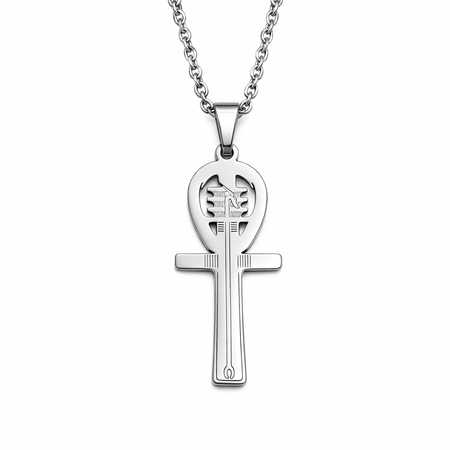 Collier pendentif Clé de Vie Ankh argent