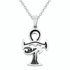 Collier pendentif Croix de Vie Ankh Ra argent