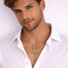 Collier pendentif Croix de Vie Ankh ailes d'Horus or