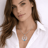 Collier pendentif Croix de Vie Ankh ailes d'Horus argent