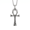 Collier pendentif Croix de Vie Ankh artistique argent