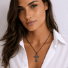 Collier pendentif Croix de Vie Ankh chrétien or