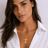 Collier pendentif Croix de Vie Ankh chrétien or