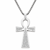 Collier pendentif Croix de Vie Ankh chrétien argent