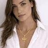 Collier pendentif Croix de Vie Ankh Horus or