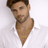 Collier pendentif Croix de Vie Ankh Horus or