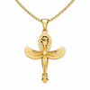 Collier pendentif Croix de Vie Ankh Horus or