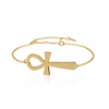 Bracelet Croix de Vie Ankh or
